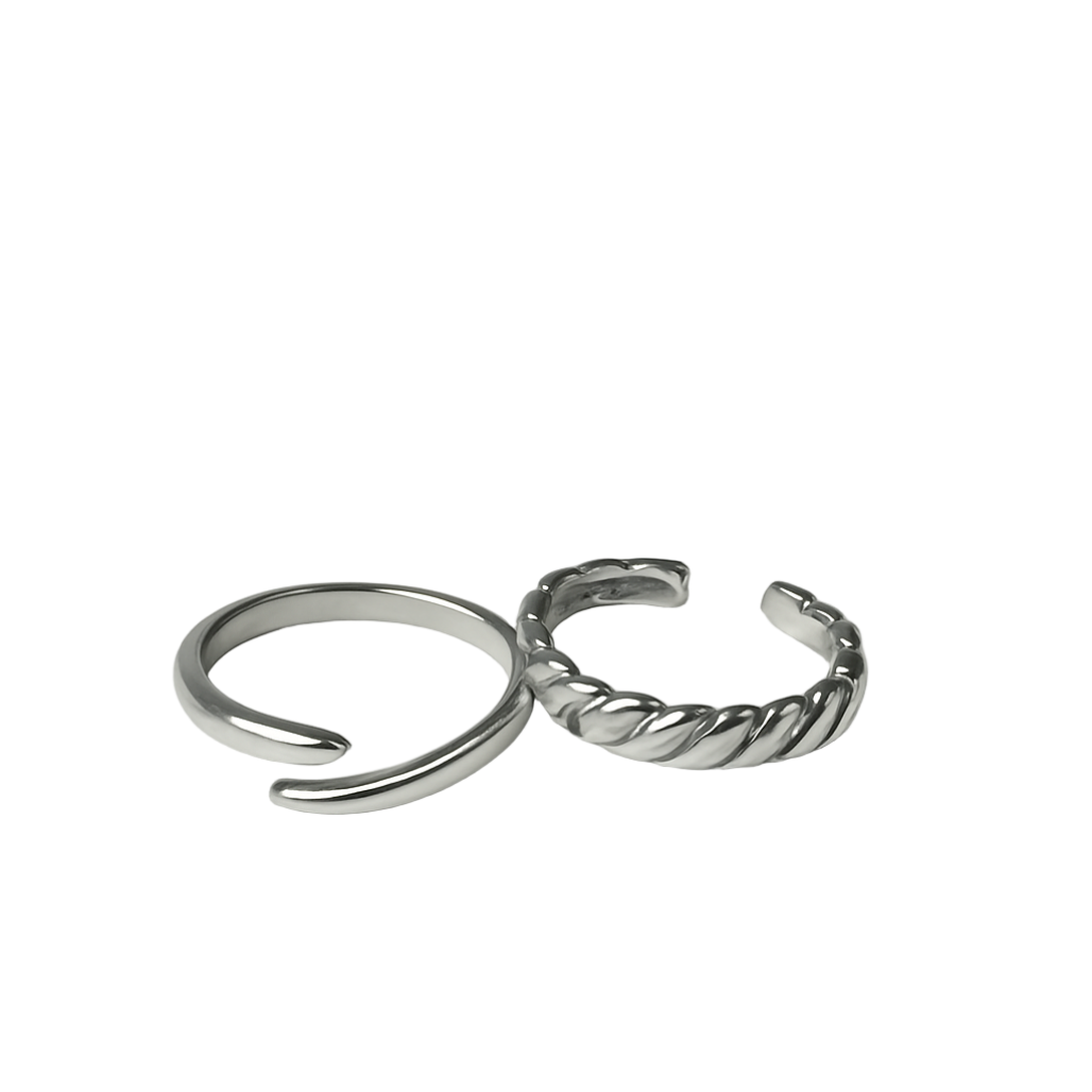 Duo Set Helix Rings